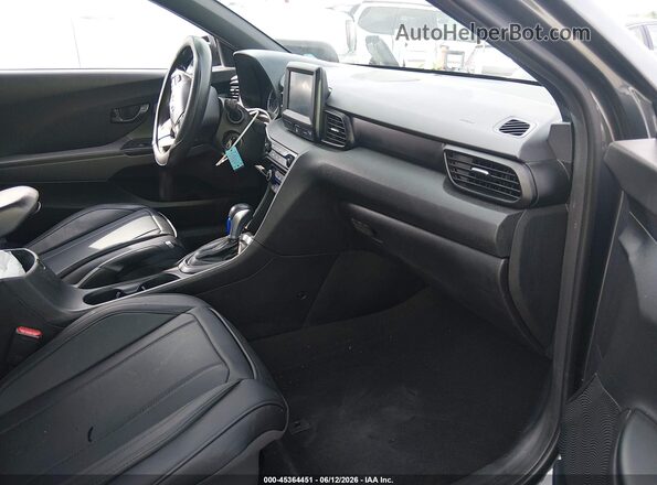KMHTG6AF8KU017182 2019 HYUNDAI VELOSTER Серый Вид салона спереди