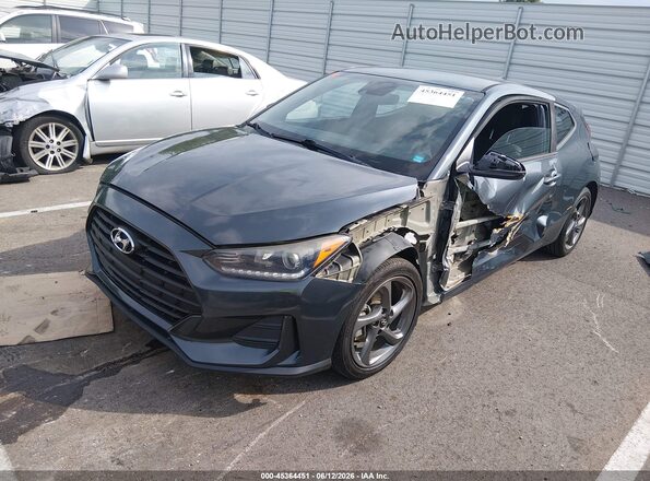 KMHTG6AF8KU017182 2019 HYUNDAI VELOSTER Серый Передняя левая четверть