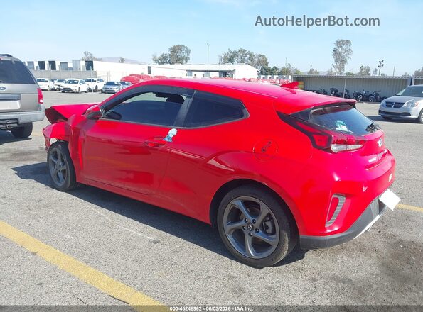 KMHTG6AF8LU022142 2020 HYUNDAI VELOSTER Red Задня ліва чверть