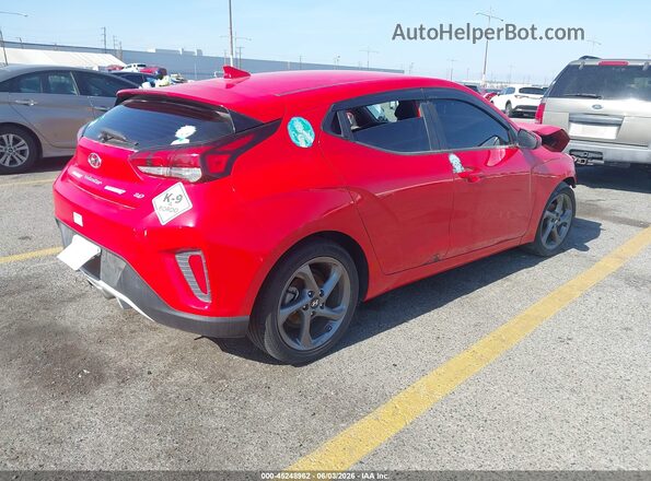 KMHTG6AF8LU022142 2020 HYUNDAI VELOSTER Red Задня права чверть