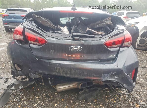 KMHTG6AF9KU008734 2019 HYUNDAI VELOSTER Gray Вид ззаду