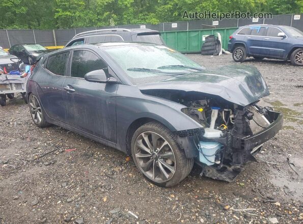 KMHTG6AF9KU008734 2019 HYUNDAI VELOSTER Gray Передня права чверть