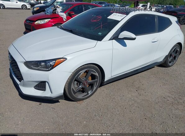 KMHTH6AB1KU007491 2019 HYUNDAI VELOSTER White Передня ліва чверть