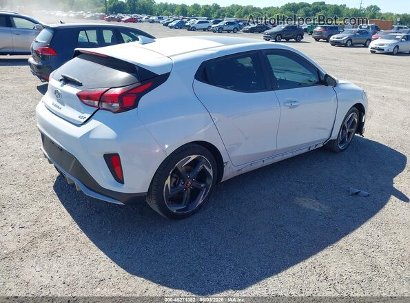 KMHTH6AB1KU007491 2019 HYUNDAI VELOSTER White Задня права чверть