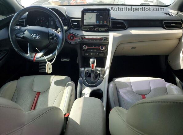 KMHTH6AB2LU030599 2020 HYUNDAI VELOSTER White Առջևի վահանակի տեսք