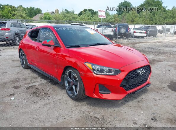 KMHTH6AB4KU015682 2019 HYUNDAI VELOSTER Оранжевый Вид спереди