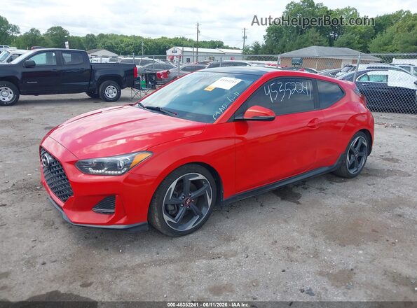KMHTH6AB4KU015682 2019 HYUNDAI VELOSTER Оранжевый Передняя левая четверть