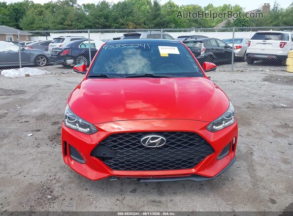 KMHTH6AB4KU015682 2019 HYUNDAI VELOSTER Оранжевый Вид щитка приборов