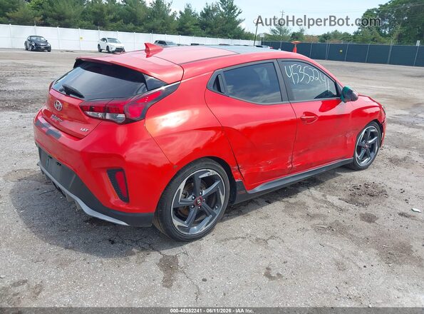 KMHTH6AB4KU015682 2019 HYUNDAI VELOSTER Оранжевый Задняя правая четверть