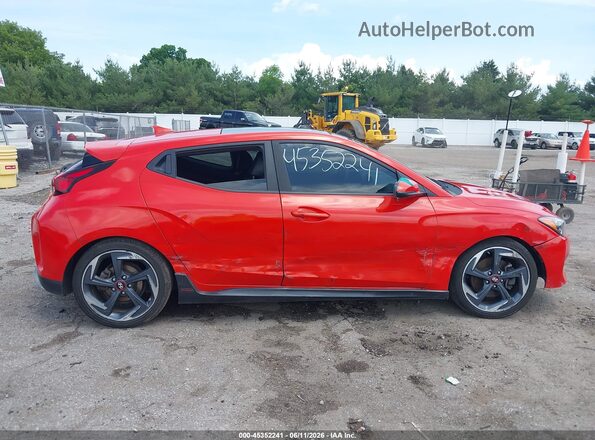 KMHTH6AB4KU015682 2019 HYUNDAI VELOSTER Оранжевый Вид задней части салона