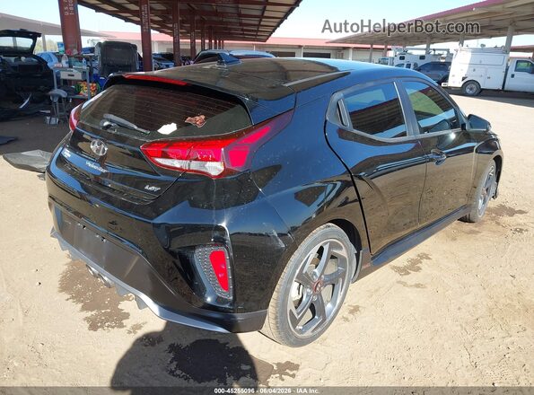 KMHTH6AB6KU020642 2019 HYUNDAI VELOSTER Black Tył prawy