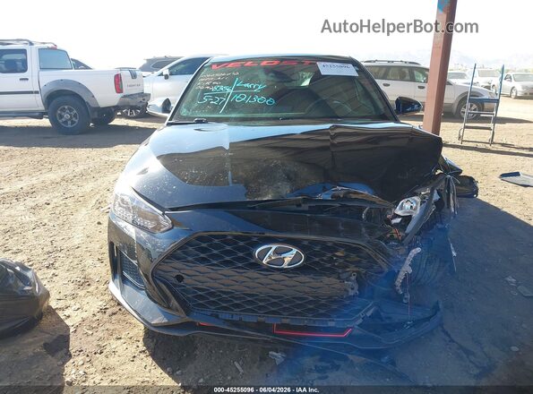 KMHTH6AB6KU020642 2019 HYUNDAI VELOSTER Black Widok zestawu wskaźników