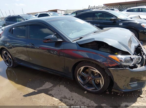 KMHTH6AB7LU024877 2020 HYUNDAI VELOSTER Серый Вид задней части салона