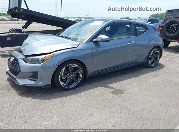 KMHTH6AB8KU006726 2019 HYUNDAI VELOSTER Light Blue Front left