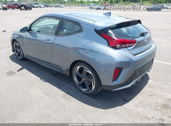 KMHTH6AB8KU006726 2019 HYUNDAI VELOSTER Light Blue Rear left