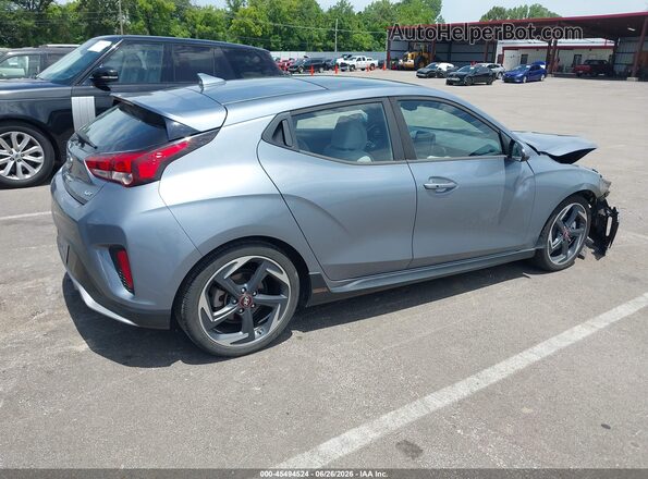 KMHTH6AB8KU006726 2019 HYUNDAI VELOSTER Light Blue Rear right