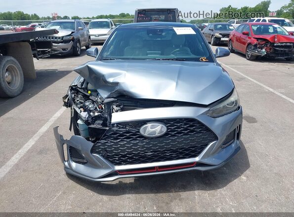 KMHTH6AB8KU006726 2019 HYUNDAI VELOSTER Light Blue Instrument cluster view