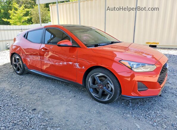 KMHTH6AB9KU013104 2019 HYUNDAI VELOSTER Orange წინა მარჯვენა