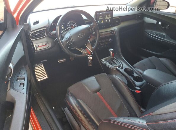 KMHTH6AB9KU013104 2019 HYUNDAI VELOSTER Orange წინა პანელის ხედი