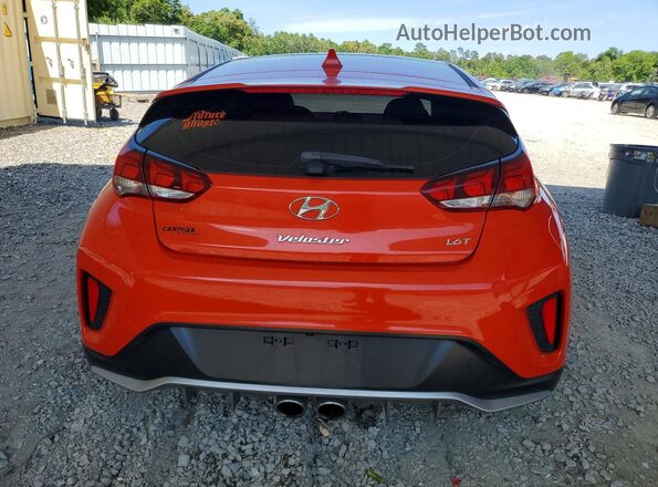 KMHTH6AB9KU013104 2019 HYUNDAI VELOSTER Orange უკანა ხედი