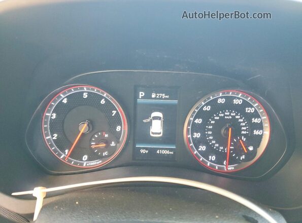 KMHTH6AB9KU013104 2019 HYUNDAI VELOSTER Orange ხელსაწყოთა პანელის ხედი