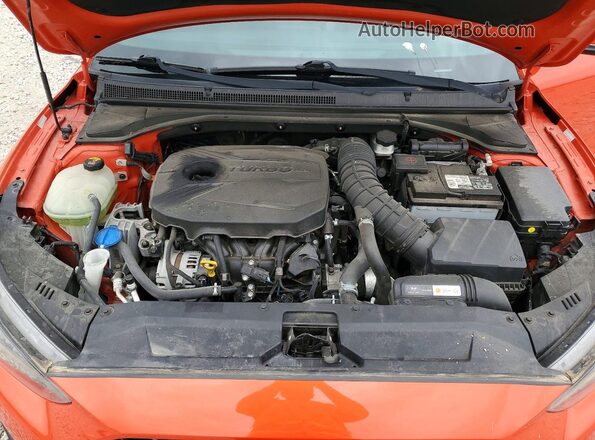 KMHTH6ABXKU006095 2019 HYUNDAI VELOSTER Orange Widok wnętrza z tyłu