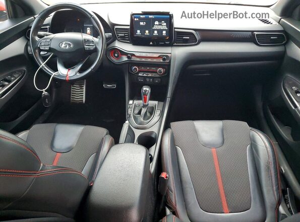 KMHTH6ABXKU006095 2019 HYUNDAI VELOSTER Orange Widok deski rozdzielczej