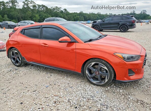 KMHTH6ABXKU006095 2019 HYUNDAI VELOSTER Orange Przód prawy