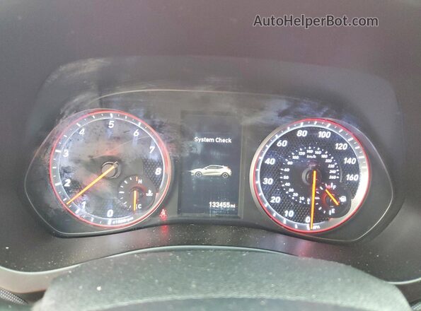 KMHTH6ABXKU006095 2019 HYUNDAI VELOSTER Orange Widok zestawu wskaźników