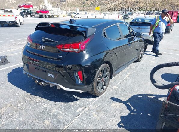 KMHTH6ABXKU006971 2019 HYUNDAI VELOSTER Black უკანა მარჯვენა