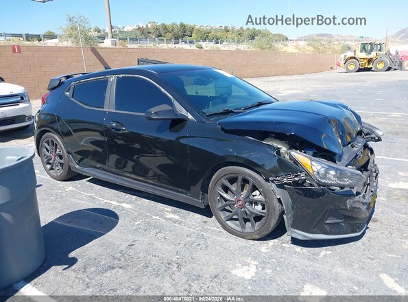 KMHTH6ABXKU006971 2019 HYUNDAI VELOSTER Black უკანა სალონის ხედი