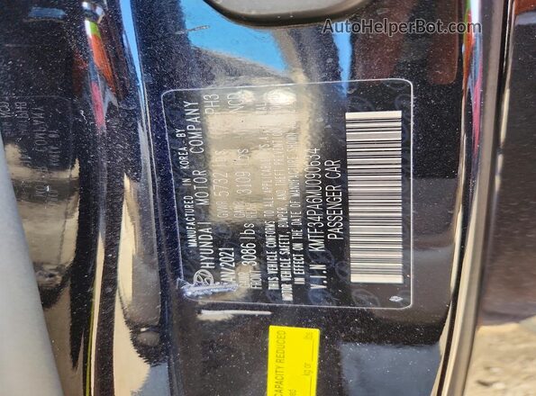 KMTF34PA6MU090634 2021 GENESIS G90 Black Вид підкапотного простору