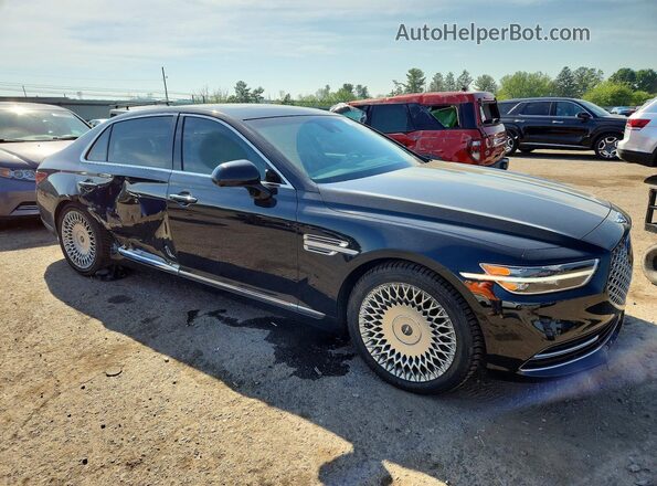 KMTF34PA6MU090634 2021 GENESIS G90 Black Передня права чверть