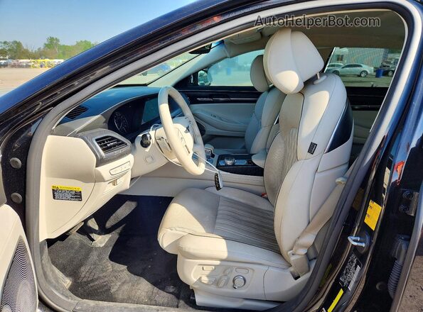 KMTF34PA6MU090634 2021 GENESIS G90 Black Вид салону спереду