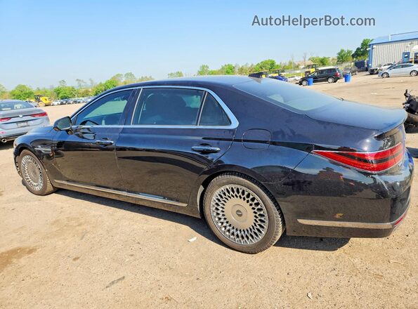 KMTF34PA6MU090634 2021 GENESIS G90 Black Задня ліва чверть