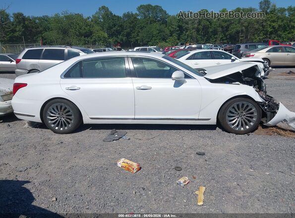KMTF54JH7KU059308 2019 GENESIS G90 White Սալոնի 360 աստիճան տեսք