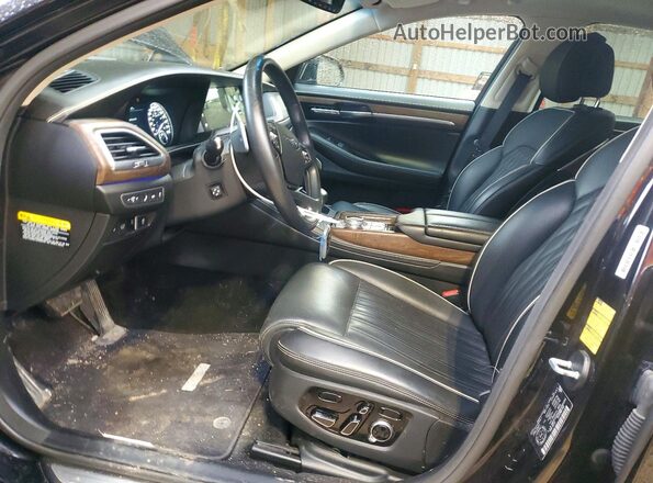 KMTF54PH2MU090394 2021 GENESIS G90 Black Вид салону спереду
