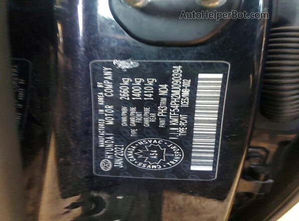 KMTF54PH2MU090394 2021 GENESIS G90 Black Вид підкапотного простору