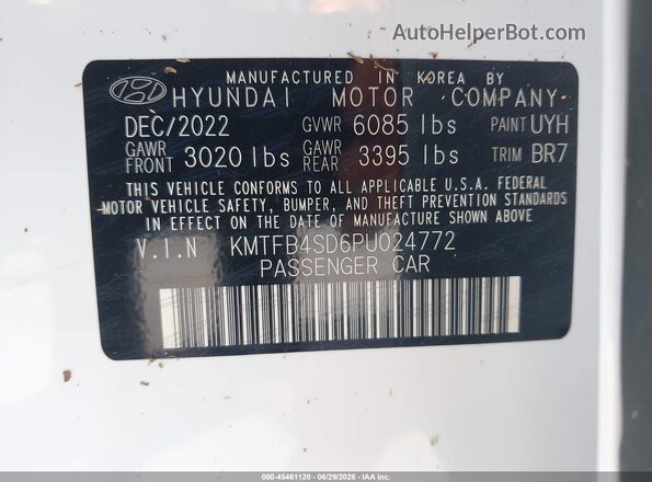 KMTFB4SD6PU024772 2023 GENESIS G90 Бордовый Вид подкапотного пространства