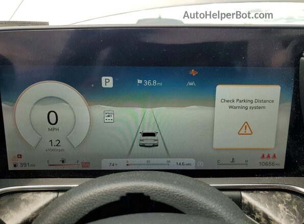 KMTFC4SD9PU031566 2023 GENESIS G90 Серый Вид щитка приборов