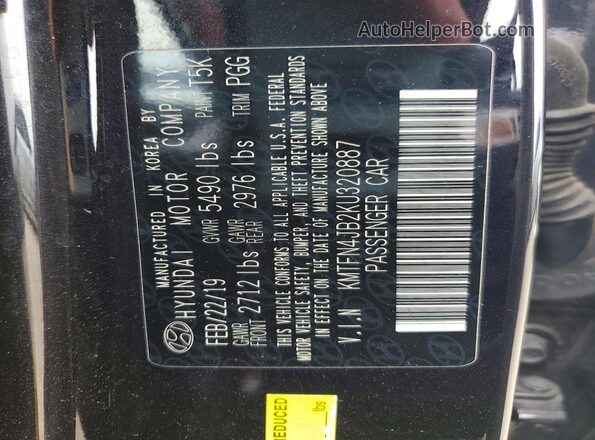 KMTFN4JB2KU320887 2019 GENESIS G80 Черный Вид подкапотного пространства