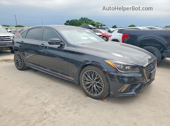 KMTFN4JB2KU320887 2019 GENESIS G80 Черный Передняя правая четверть
