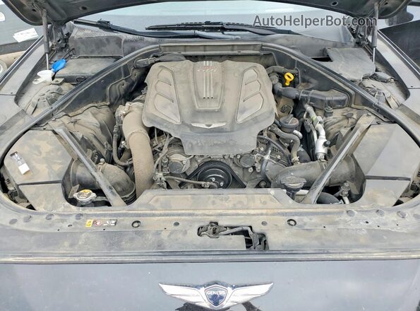 KMTFN4JB2KU320887 2019 GENESIS G80 Черный Вид задней части салона