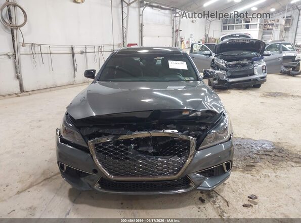 KMTFN4JB4KU322849 2019 GENESIS G80 Gray Սարքավորումների վահանակի տեսք