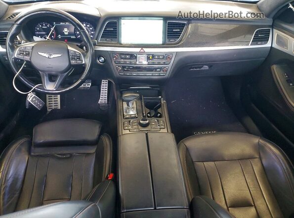 KMTFN4JB8KU322188 2019 GENESIS G80 Gray Vista del salpicadero