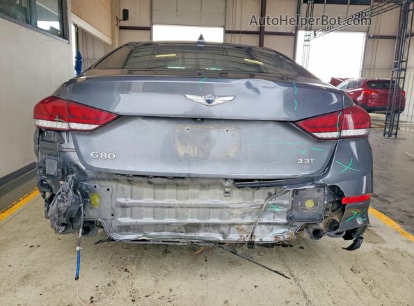 KMTFN4JB8KU322188 2019 GENESIS G80 Gray Vista trasera