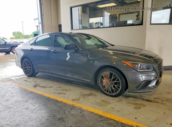 KMTFN4JB8KU322188 2019 GENESIS G80 Gray Delantero derecho