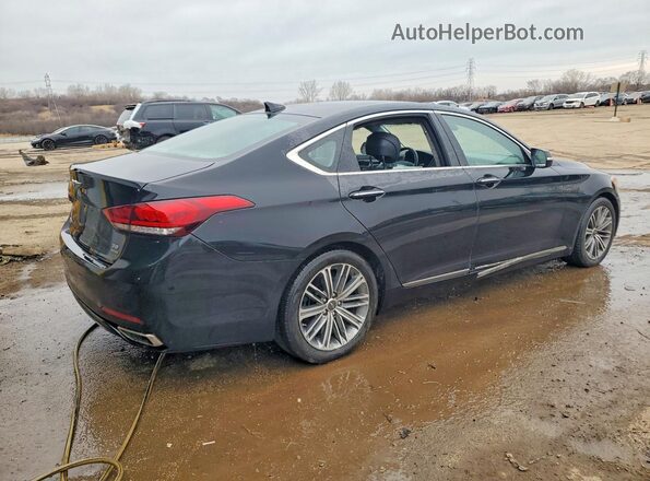 KMTFN4JE2KU313108 2019 GENESIS G80 Угольный Задняя правая четверть