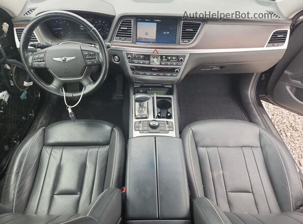 KMTFN4JE6LU337929 2020 GENESIS G80 Black Widok deski rozdzielczej