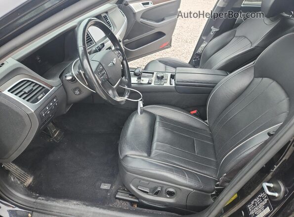 KMTFN4JE6LU337929 2020 GENESIS G80 Black Widok wnętrza z przodu